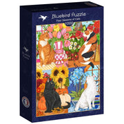 Bluebird - Vier Jahreszeiten der Katzen - 1000 Teile Puzzle