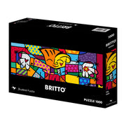 Bluebird - Romero Britto - The Hug - 1000 Teile Panorama Puzzle