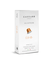 Carraro | Ristretto – 10 Aluminium-Kapseln | Nespresso-kompatibel | Stark & Intensiv