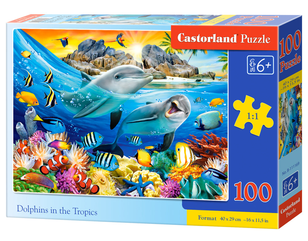 Castorland - Dolphins in the Tropics - 100 Teile Puzzle - Nur CHF 13.90! Jetzt kaufen auf fluxed.ch