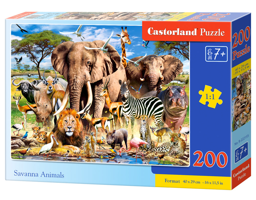 Castorland - Savanna Animals - 200 Teile Puzzle - Nur CHF 13.90! Jetzt kaufen auf fluxed.ch