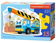 Castorland - Lustiger Kran - 15 Teile Formpuzzle - ab 3 Jahren