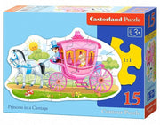 Castorland - Prinzessin im Wagen - 15 Teile Formpuzzle - ab 3 J.