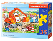 Castorland - Oranger Bagger - 35 Teile Puzzle - ab 4 Jahren