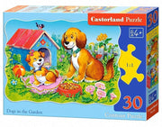 Castorland - Hunde im Garten - 30 Teile - Formpuzzle -ab 4 Jahren