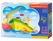Castorland - Ein Tag am Hafen - 12 XXL-Teile - Formpuzzle