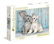 Clementoni - Cat & Bunny - 500 Teile Puzzle