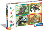 Clementoni - Baby Cuddles - 4 in 1 Set Puzzle