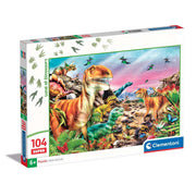 Clementoni - Land of Dinosaurs - 104 Teile Puzzle