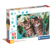 Clementoni - Lovely Kitty Twins - 60 Teile Puzzle