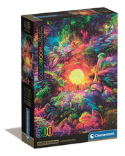 Clementoni - Psychedelic Jungle Sunrise - 500 Teile Puzzle