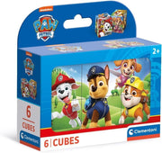 Clementoni - Paw Patrol - 6 teiliges Würfelpuzzle - ab 2 Jahren