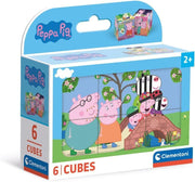 Clementoni - Peppa Pig - 6 teiliges Würfelpuzzle ab 2 Jahren