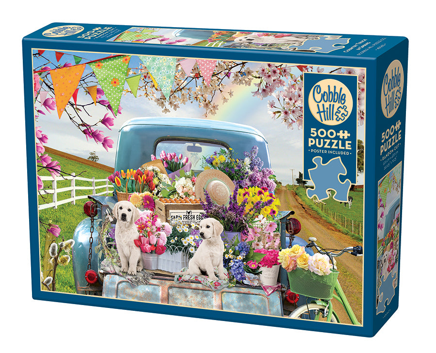 Cobble Hill - Country Truck in Spring - 500 XXL-Teile Puzzle