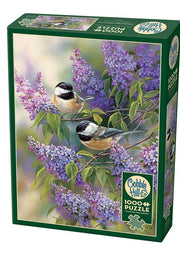 Cobble Hill - Chickadees and Lilacs - 1000 Teile Puzzle