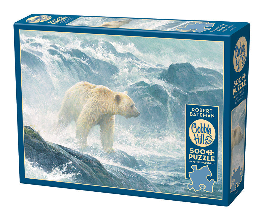Cobble Hill - SalmonWatch - Spirit Bear - 500 XXL-Teile Puzzle - Nur CHF 21.90! Jetzt kaufen auf fluxed.ch