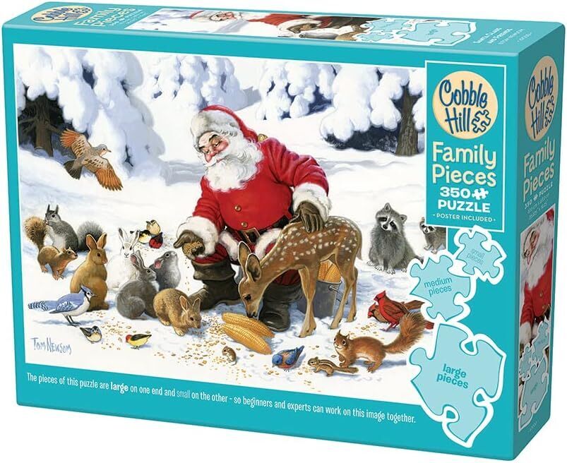 Cobble Hill - Santa Claus and Friends - 350 Teile Family Puzzle