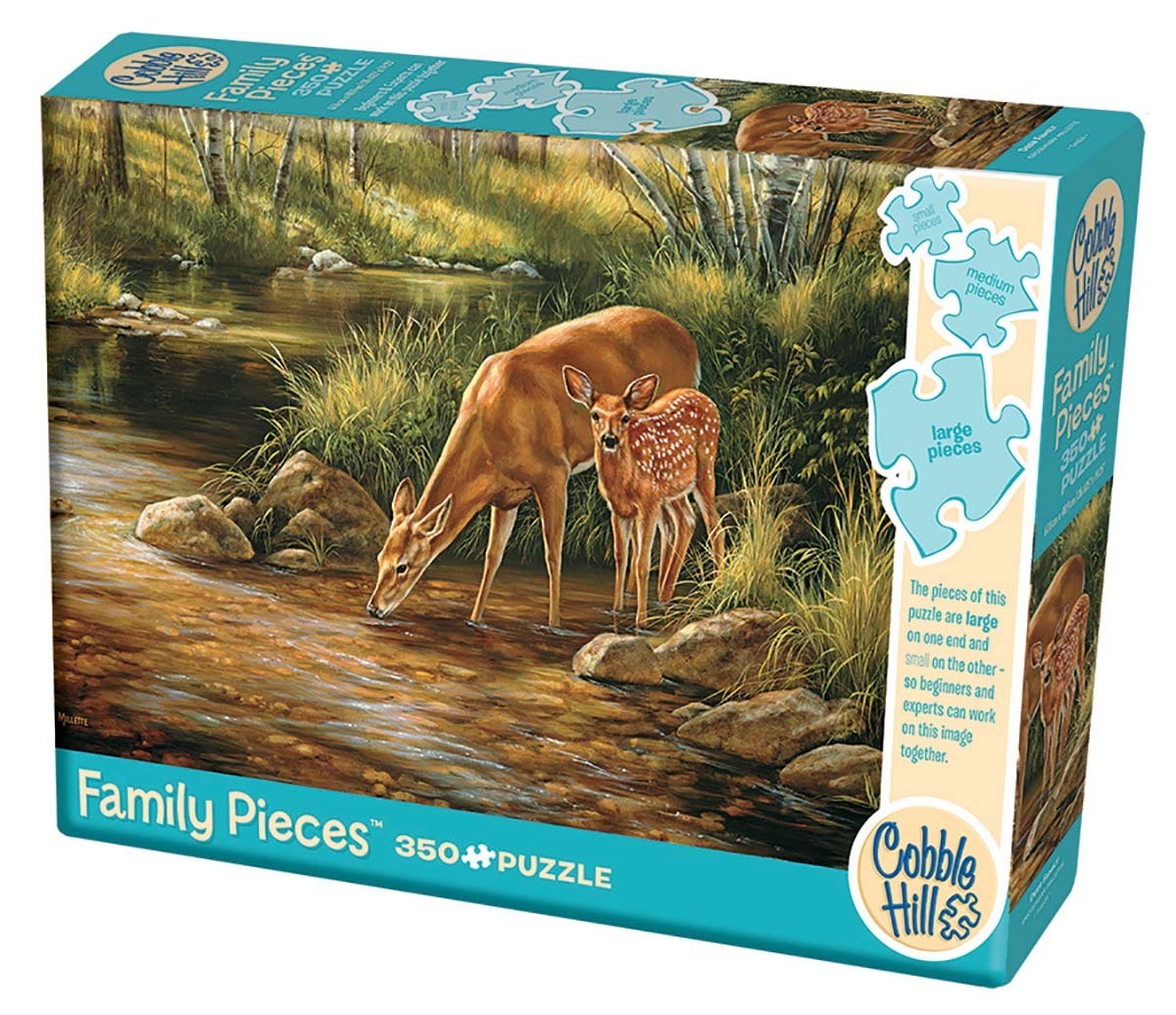 Cobble Hill - Deer Family - 350 Teile Family Puzzle