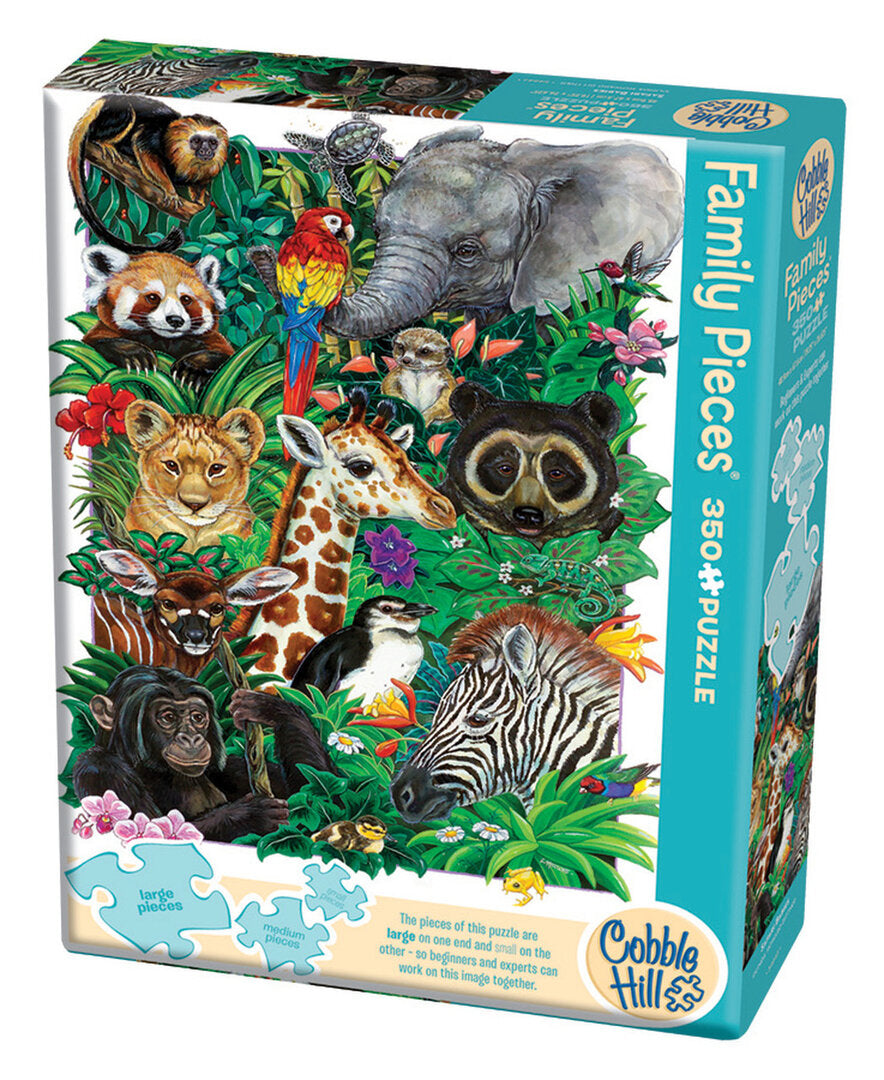 Cobble Hill - Safari Babies - 350 Teile Family Puzzle