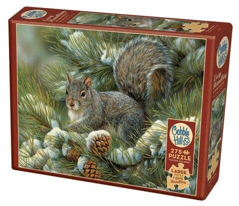 Cobble Hill - Gray Squirrel - 275 grosse Teile Puzzle