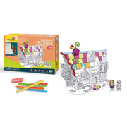 CubicFun 3D-Ausmalpuzzle Knusperhäuschen - 23 Teile - ab 5 Jahren