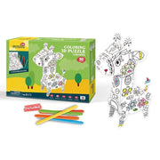 CubicFun 3D-Ausmalpuzzle Giraffe - 14 Teile - ab 5 Jahren