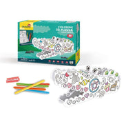 CubicFun 3D-Ausmalpuzzle Krokodil - 10 Teile - ab 5 Jahren