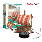 CubicFun 3D-Puzzle - Roman Warship - 85 Teile - Schwierigkeit 4/6