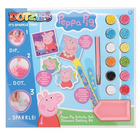Dotzies - Diamond Painting Set Peppa Pig - ab 6 Jahren