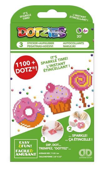 Dotzies - Sticker Süssigkeiten - 3er-Set - ab 6 Jahren