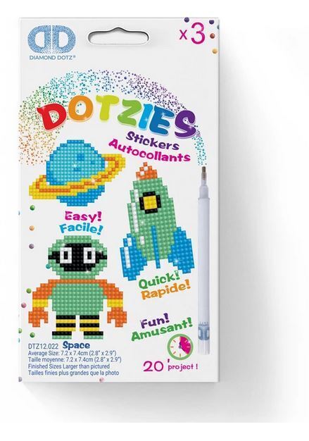 Dotzies - Sticker Weltraum - 3er-Set - ab 8 Jahren