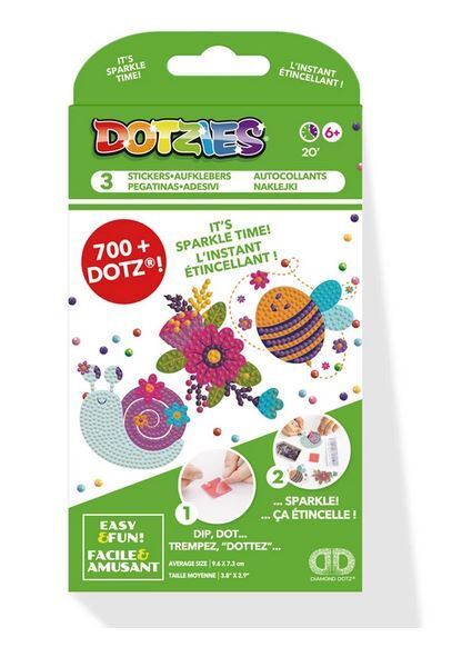 Dotzies - Sticker Garten-Freunde - 3er-Set - ab 6 Jahren