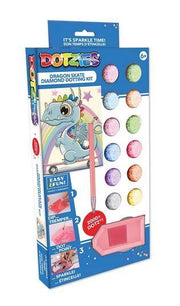 Dotzies - Diamond Dotting Kit Drache auf Skateboard - ab 6 Jahren