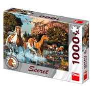 Dino - Pferde - 1000 Teile Secret-Puzzle