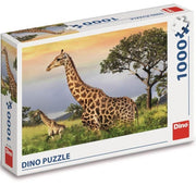 Dino - Giraffenfamilie - 1000 Teile Puzzle