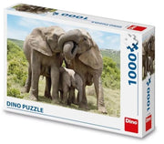 Dino - Elefantenfamilie - 1000 Teile Puzzle