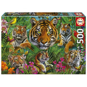Educa - Tiger im Dschungel - 500 Teile Puzzle