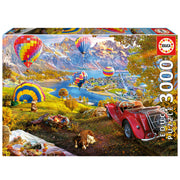 Educa - Das Tal der Heissluftballons - 3000 Teile Puzzle