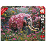 Educa - Blumenreicher Elefant - 500 XXL-Teile Puzzle
