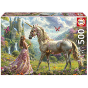 Educa - Feen, Einhörner und Schmetterlinge - 500 Teile Puzzle