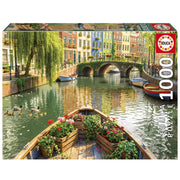 Educa - Bootsfahrt in Amsterdam - 1000 Teile Puzzle