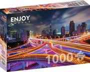 Enjoy Puzzle - Shanghai Downtown at Night - 1000 Teile Puzzle