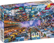 Enjoy Puzzle - Colorful Apartment Buildings - 1000 Teile Puzzle