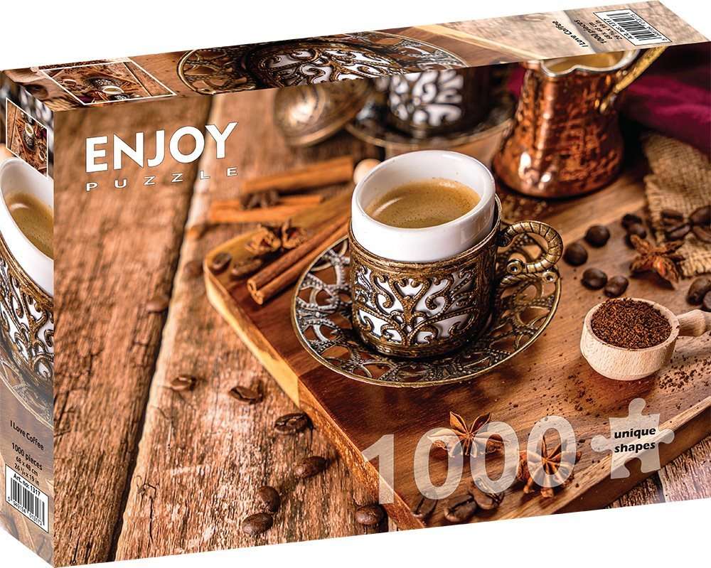Enjoy Puzzle - I Love Coffee - 1000 Teile Puzzle - Nur CHF 19.90! Jetzt kaufen auf fluxed.ch