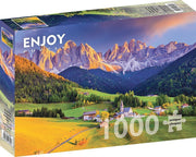Enjoy Puzzle - Church in Dolomite Mountains, Italy - 1000 Teile P