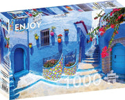 Enjoy Puzzle - Turquoise Street in Chefchaouen - 1000 Teile Puzzl