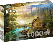 Enjoy Puzzle - A Log Cabin on the River - 1000 Teile Puzzle