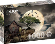 Enjoy Puzzle - A Log Cabin on a Cliff - 1000 Teile Puzzle