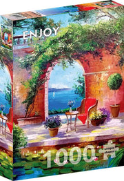 Enjoy Puzzle - Sea View Through the Arch - 1000 Teile Puzzle