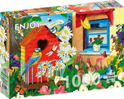 Enjoy Puzzle - Birdhouse Garden - 1000 Teile Puzzle